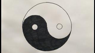 Comment Dessiner Le Yin & Yang - How To Draw The Yin & Yang.