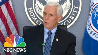 Vice President Mike Pence Ensures Safe Inauguration After Capitol Riot  NBC News NOW