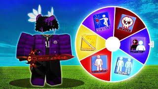 roblox blade ball but a wheel picks my ability...