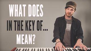 What does in the key of mean?  Beginner music theory for piano