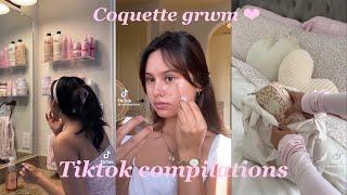  Coquette aesthetic GRWM get ready with me tiktok compilations 