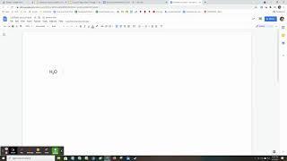 How to write a chemical formula in Google Docs