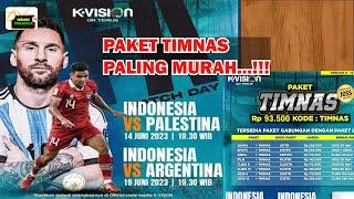 Paket untuk nonton timnas vs argentina k vision