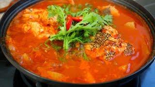 Spicy Korean Fish Stew Maeuntang  매운탕