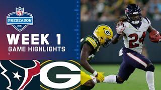Houston Texans vs. Green Bay Packers  Preseason Week 1 Game Highlights