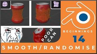 How to use the SmoothRandomise tool in Blender - Tutorial 14 BLENDER BEGINNINGS