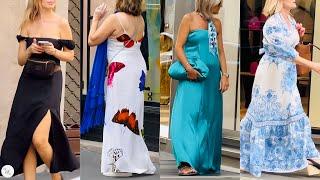 Milan Street Style Chic And Timeless Summer Fashion 2024 Shopping Walk