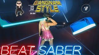 Beat Saber  PSY - GANGNAM STYLE강남스타일 Expert  Mixed Reality