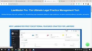 Law Master PRO The Ultimate Legal Case Management System Software.