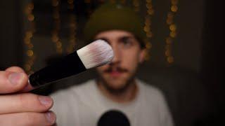 makeup brush personal attention ASMR NEW BRUSHES