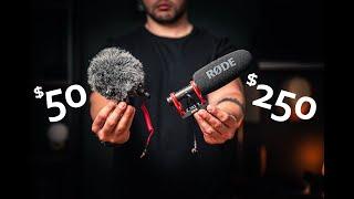 $250 Rode VideoMic NTG  vs $50 Video Micro  Rode Mic Showdown