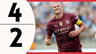 Manchester City Vs Chelsea 4 - 2 - Haaland Hattrick - Highlights and Goals Friendly Match -