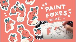 〰️ Paint Foxes with Me 〰️