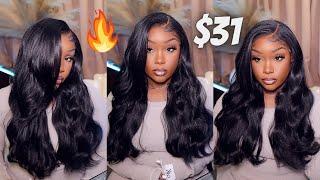 girl  watch me INSTALL a $31 WIG from Amazon  *chit chat wig install*