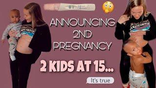 ANNOUNCING 2ND PREGNANCY AT 15.  *2 kids at 15. Yes it’s true*