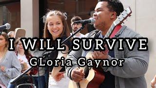 WOW..HOW TO ATTRACT A CROWD IN 5 SECONDS - I Will Survive - Gloria Gaynor  Allie Sherlock & friends