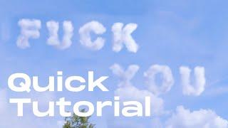 Crafting 3D Cloud Text in Blender Fast Tutorial