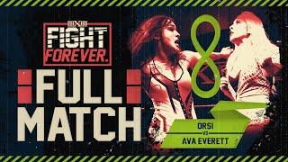 SHE DOES WHAT SHE WANTS WHEN SHE WANTS - Ava Everett vs Orsi - wXw Fight Forever - WOMENS WRESTLING