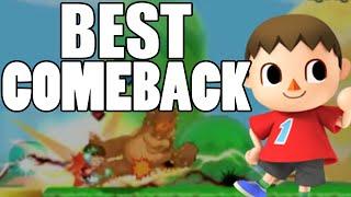 Bowser Vs Villager For Glory Highlight BEST COMEBACK Super Smash Bros 4