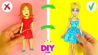 HOW TO MAKE PAPER DOLL DIY TUTORIAL EASY PAPERCRAFT