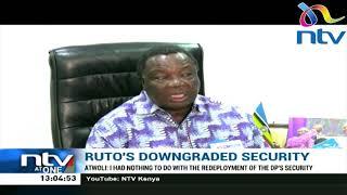 Francis Atwoli says he has nothing to do with the development of the DPs security