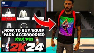 NBA 2K24 - How To Buy And Equip Park Accessories XSXPS5