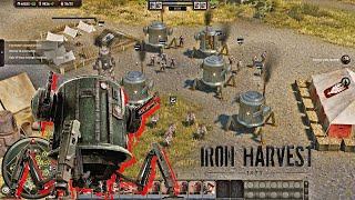 Iron Harvest  Intense 2 vs 2 Multiplayer Battle Gameplay  Polania vs Saxony