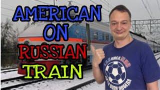 American on a Russian third class train