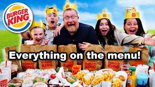 EVERYTHING On The Burger King Menu  How Much Did It Cost?