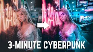 Create a Cyberpunk  Vaporvawe Look in Photoshop Tutorial