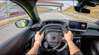 NEW Peugeot 208 GT 2024 1.2 HYBRID 136HP 0-100 POV Test Drive #1980 Joe Black