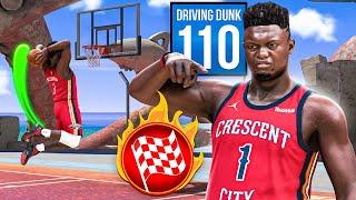 ZION WILLIAMSON BUILD + 110 DUNK RATING is GAME-CHANGING NBA 2K24