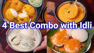 4 Best Combo & Side Dish Recipes for Idli & Dosa  Chutney & Sambar for Idli & Dosa