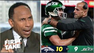 FIRST TAKE  Aaron Rodgers is DONE with Robert Saleh - Stephen A. on Jets loss to Broncos 10-9