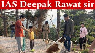 IAS Deepak Rawat sir impressed With dogs     Friendly Trained Dogs #saintbernard #tibetanmastiff