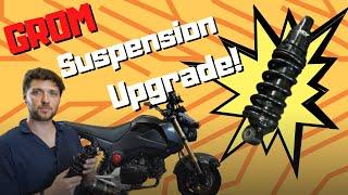 We secretly upgrade the rear shock on our customers Honda GROM