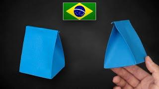 Origami SacolinhaCaixinha para Presentes - Instruções em Português PT-BR