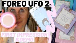 FOREO UFO 2 SMART MASK DEVICE REVIEW FIRST IMPRESSION AND DEMO