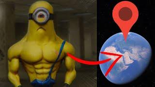 Minion came to Backrooms on Google Earth