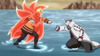 Naruto Rendan in Boruto Naruto Uzumaki Baryon Mode vs Isshiki Otsutsuki