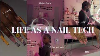 LIFE AS A 22 YEAR OLD NAIL TECH 🩷 come to work with me + VLOG 🩷