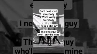 I need a shy guy  #dianaking #shyguy #lyrics