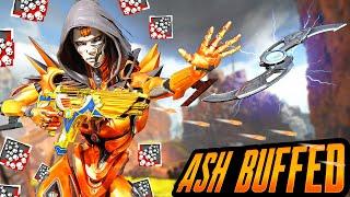 ASH BUFFED IS INSANE - 22 KILLS & 6000 DAMAGE GAME Apex Legends Gameplay Season 21