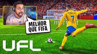 MINHA PRIMEIRA VEZ JOGANDO O UFL MELHOR QUE FIFA?