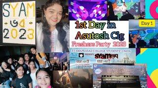 Asutosh College Freshers PartySYamভব 20231st day of childhood dream collegeDay 1Ise blte h party