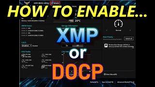 How To Enable XMP or DOCP Mode