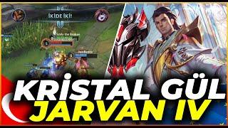 WILD RIFT CRYSTAL ROSE JARVAN IV  BEST SKIN EFFECTS GRANDMASTER +300 JUNGLE GAMEPLAY