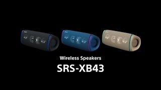 Enjoy powerful sound anywhere - SRS-XB43 Extra Bass Bluetooth Speaker