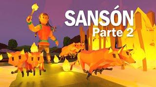 SANSÓN Parte 2 Fuego  Historias Biblicas Animadas  BIBTOONS