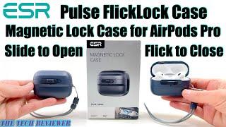 ESR Pulse FlickLock Case for AirPods Pro Super Strong Magnetic Lock..Slide to Open & Flick to Close